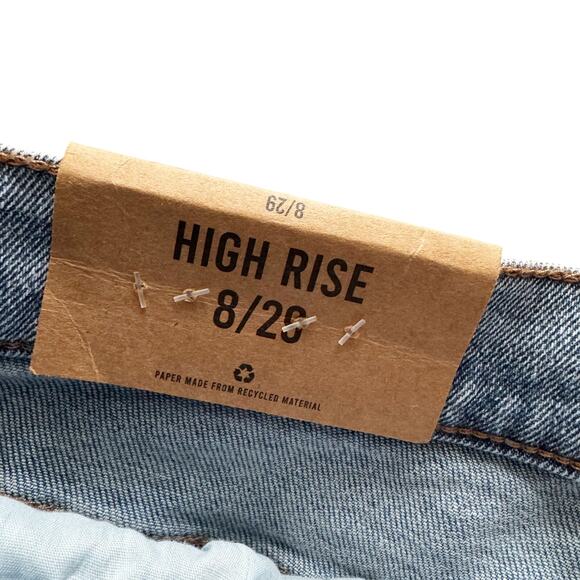 Kensie Jeans Women's Sz 8 29  Savannah High Rise Flare Raw Hem Ankle NWT New - Picture 5 of 14